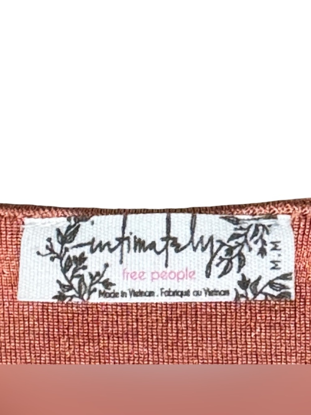 Intimately Free People Turnt Long Sleeve Thong Bodysuit, Ginger Spice, M - Picture 9 of 11